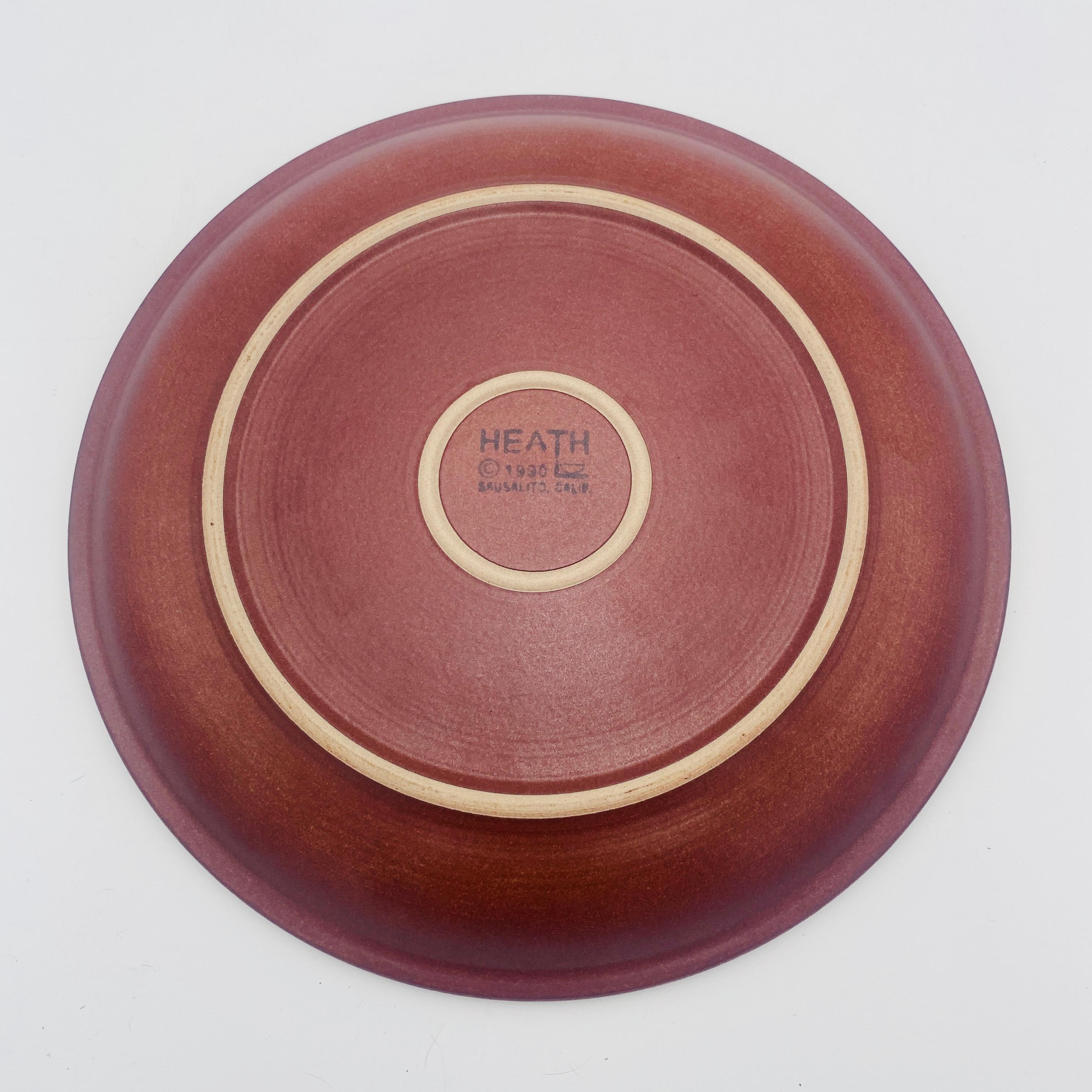 Vintage Heath Ceramics Teller Sausalito Kalifornien USA 1990 (Moderne der Mitte des Jahrhunderts) im Angebot