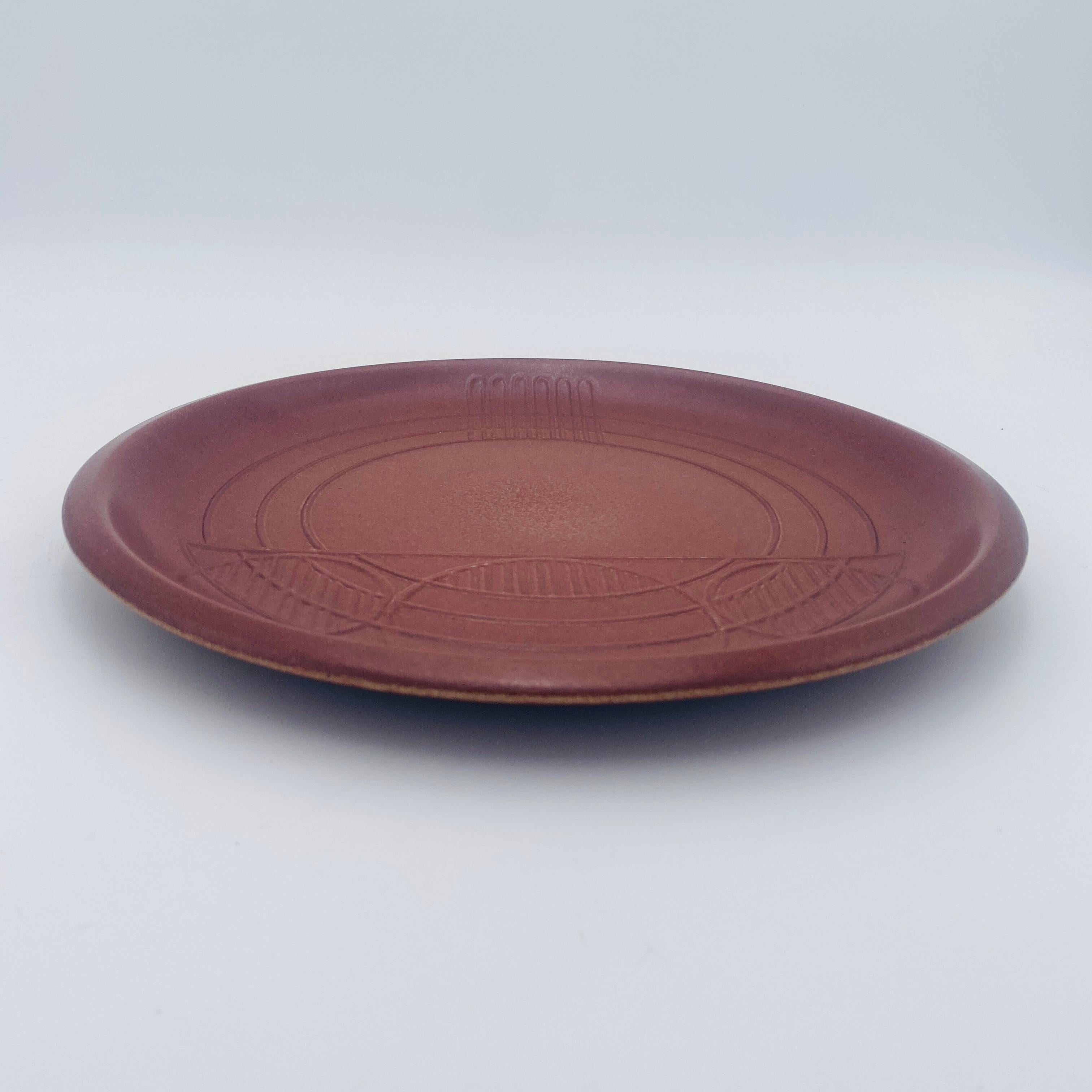 Vintage Heath Ceramics Teller Sausalito Kalifornien USA 1990 (Keramik) im Angebot