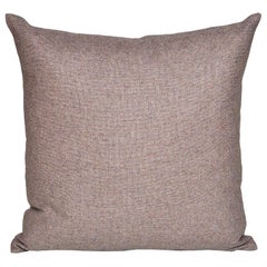 Vintage Heather Purple Donegal Tweed Irish Wool with Irish Linen Cushion Pillow