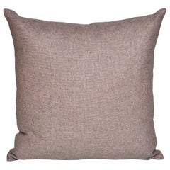 Used Heather Purple Donegal Tweed Irish Wool with Irish Linen Cushion Pillow