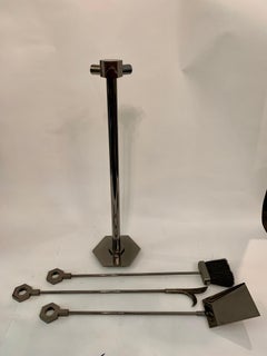 Danny Alessandro Fireplace Tools in Gunmetal/ Black Chrome