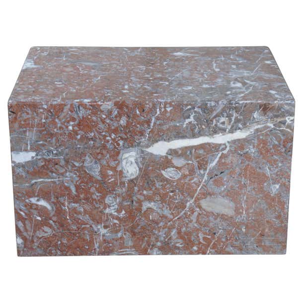 Vintage Heavy Marble Sculpture Display Plinth Statue Pedestal Base 26 ...