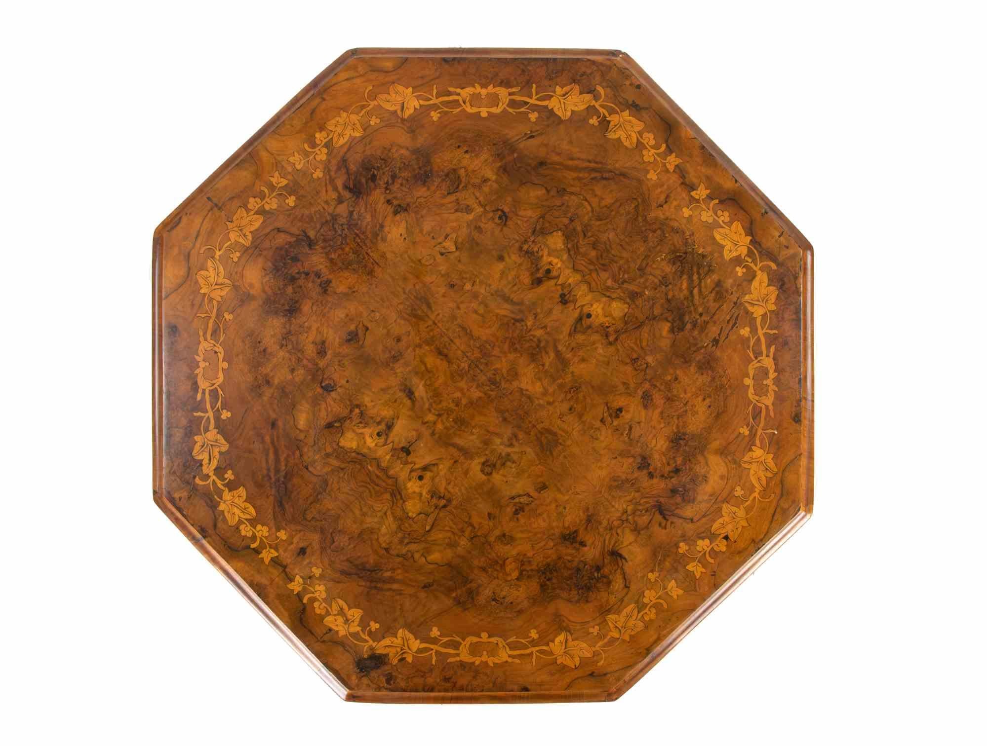 Table basse hexagonale vintage, milieu du 20e siècle en vente 1