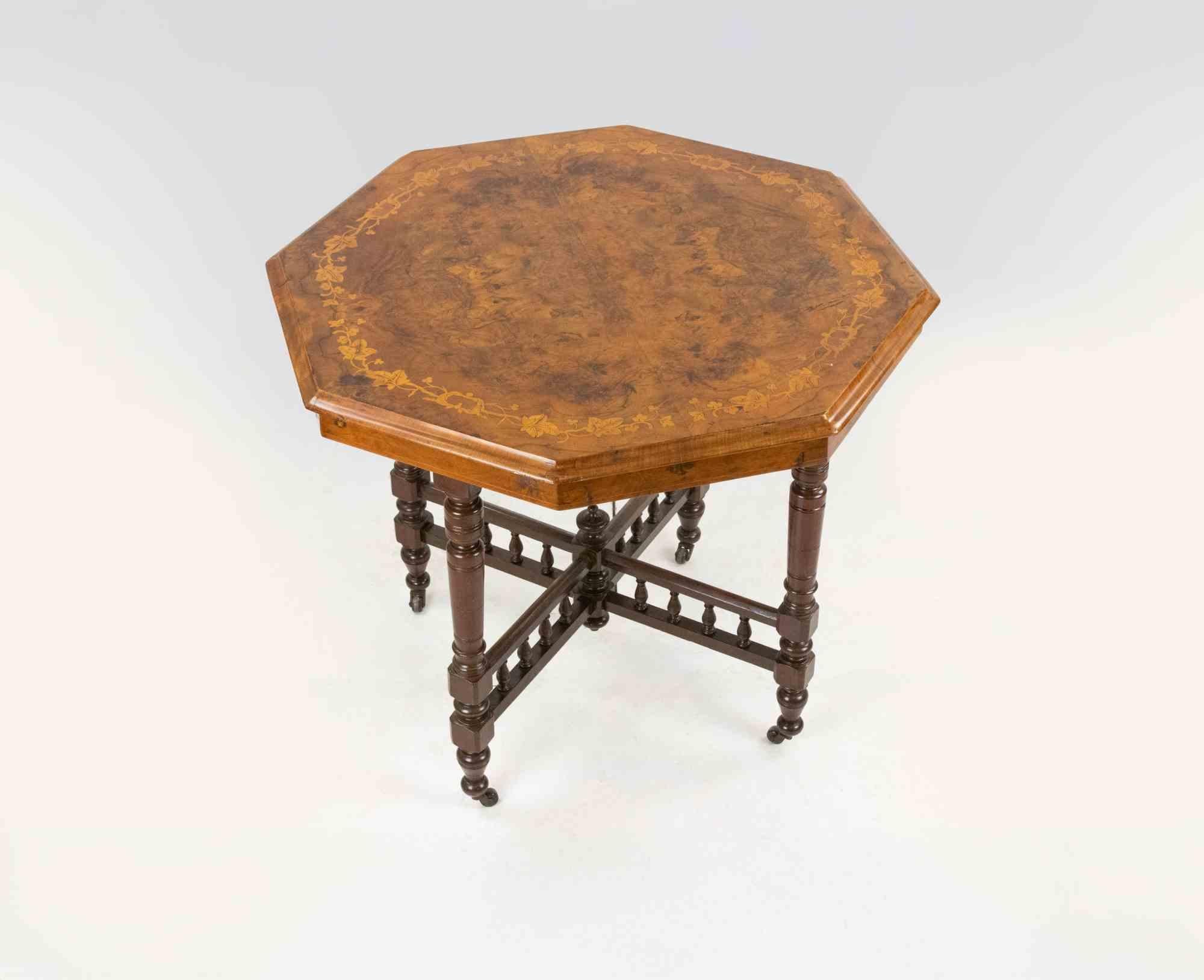 Table basse hexagonale vintage, milieu du 20e siècle en vente 2