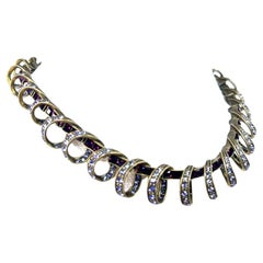 Collar en espiral de cristal Swarovski Heidi Daus Designer Vintage Púrpura Lavanda