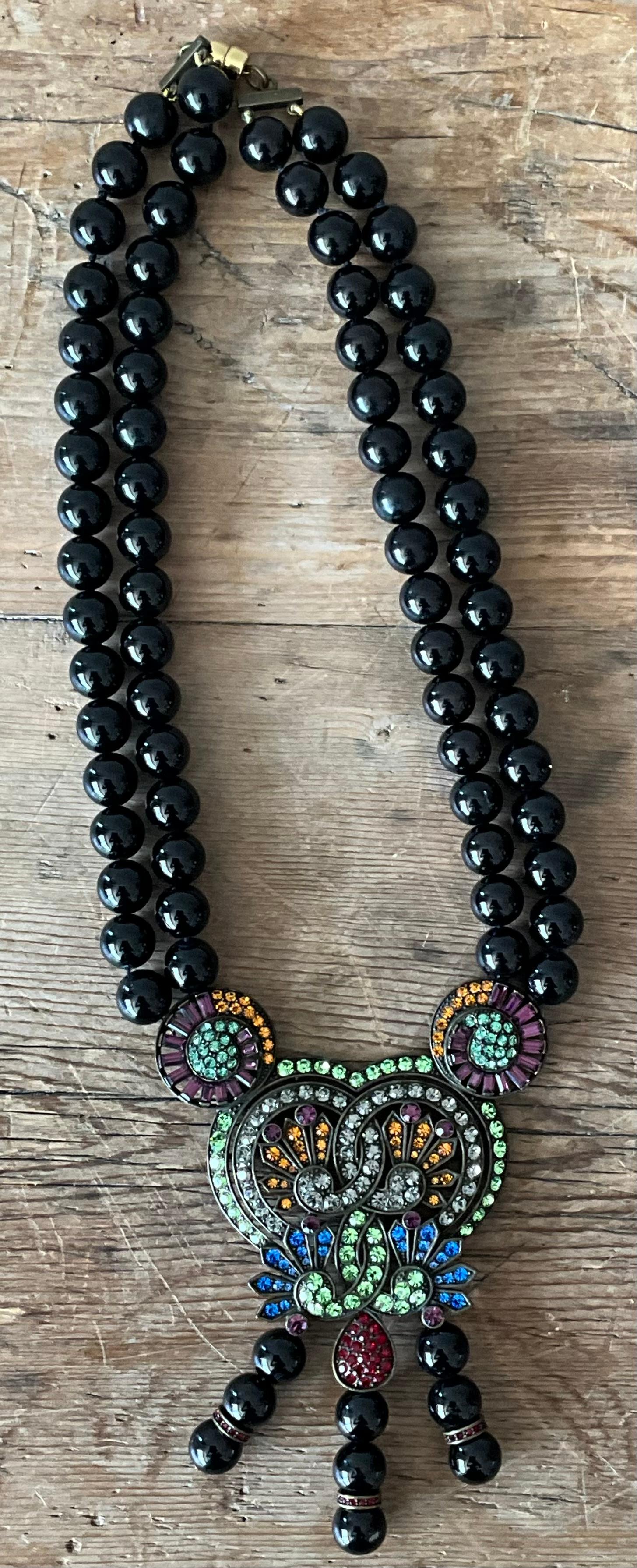 Collana a doppio filo vintage ispirata a Heidi Daus in vendita 5