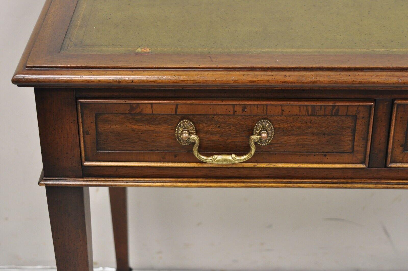 hekman leather top desk