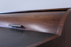 Vintage Hekman Furniture Mid-Century Modern Desk with Cylinder Roll