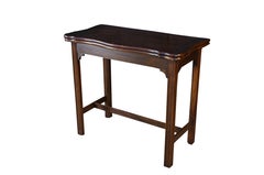 Vintage Hekman Georgian Style Mahogany Flip Top Game Card Hall Console Table