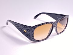 Vintage Helena Rubinstein Black Mask Quilted Sunglasses France