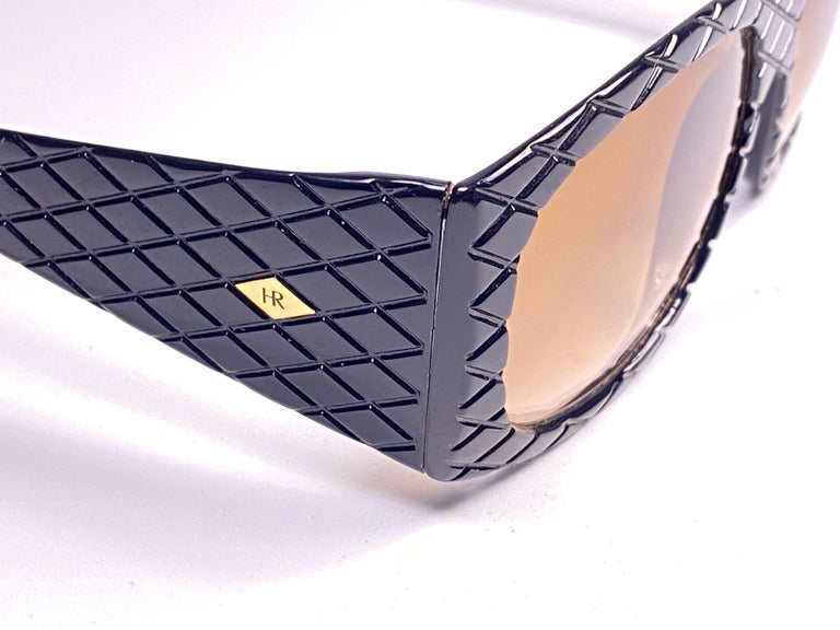 Vintage Helena Rubinstein Black Mask Quilted Sunglasses  display picture 1