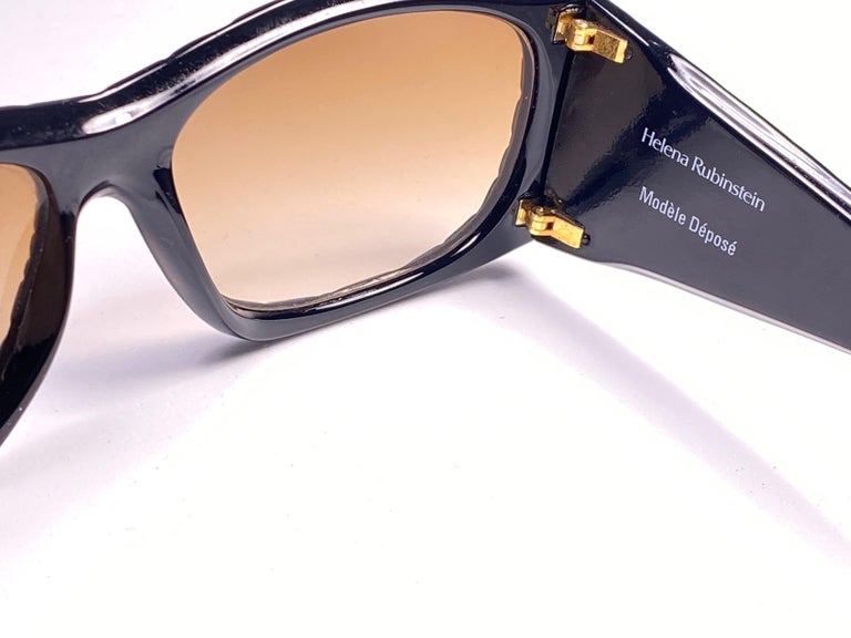 Vintage Helena Rubinstein Black & Gold Sunglasses s-l400.jpg main image 4
