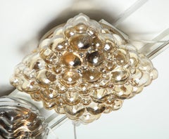 Vintage Helena Tynell for Limburg Bubble Glass Flush Mount Light