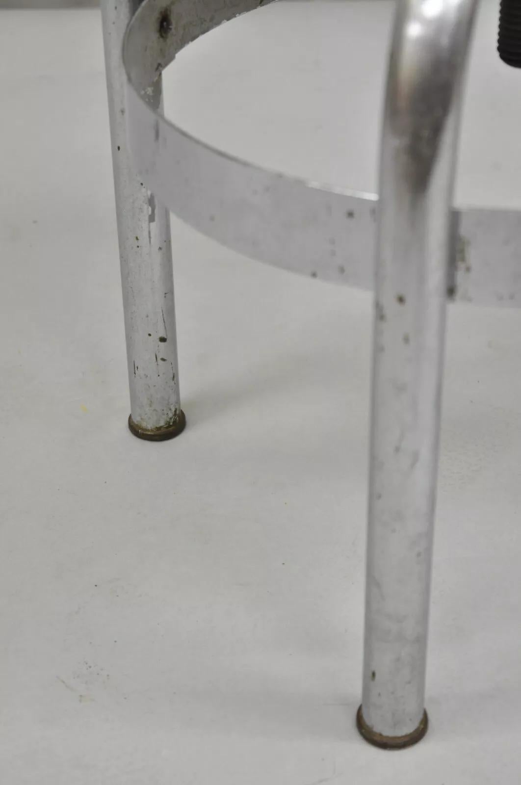 Vintage Helene Curtis Industrial Steel Metal Adjustable Medical Exam Stool For Sale 6