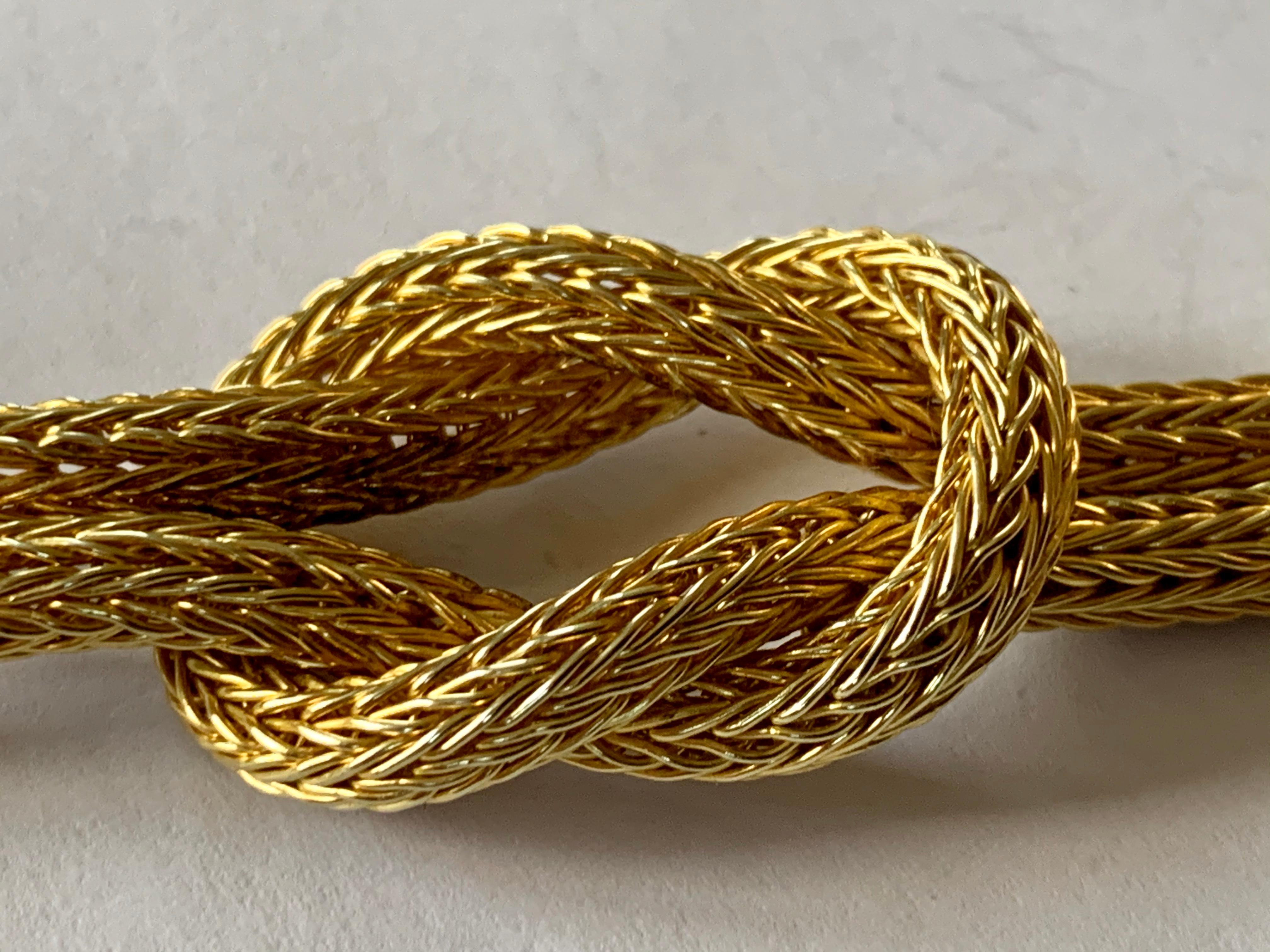 Vintage Hellenistic Vintage 18 Karat Gold Lalaounis Ram's Head Rope Necklace 1