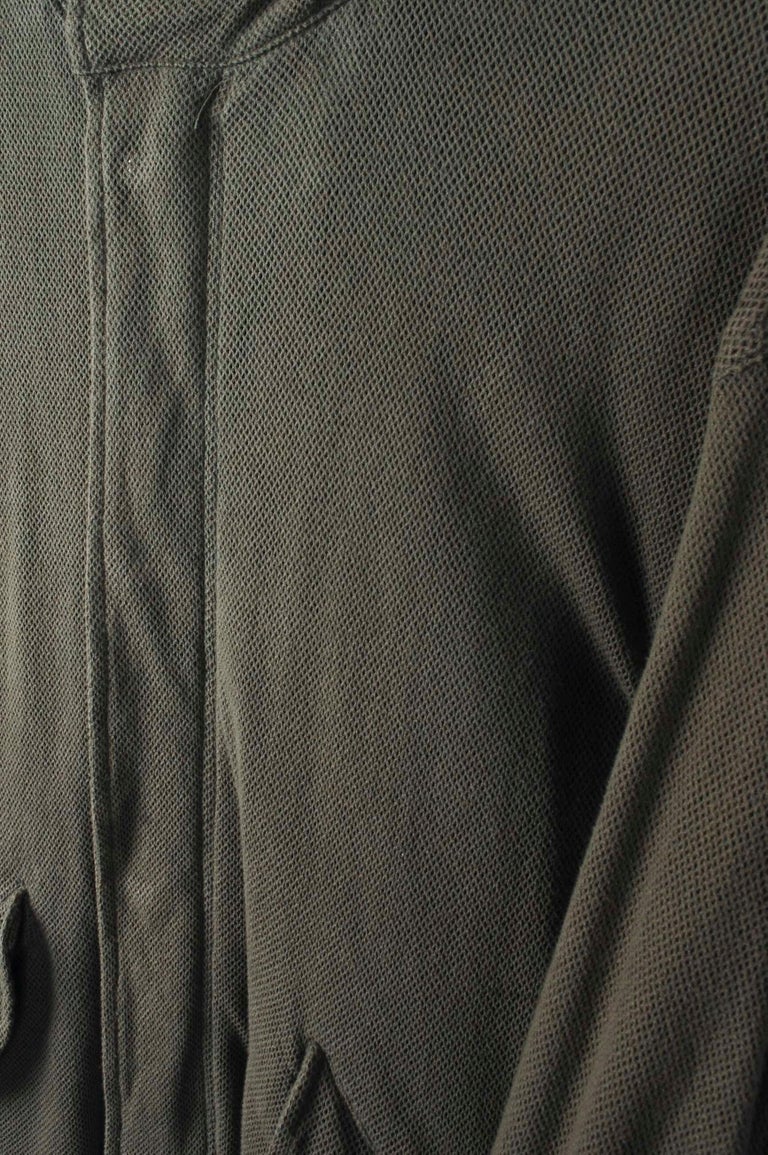 HELMUT LANG Size M Metallic Copper Wrinkled Tyvek Hooded Lace Up Jacket main image 1