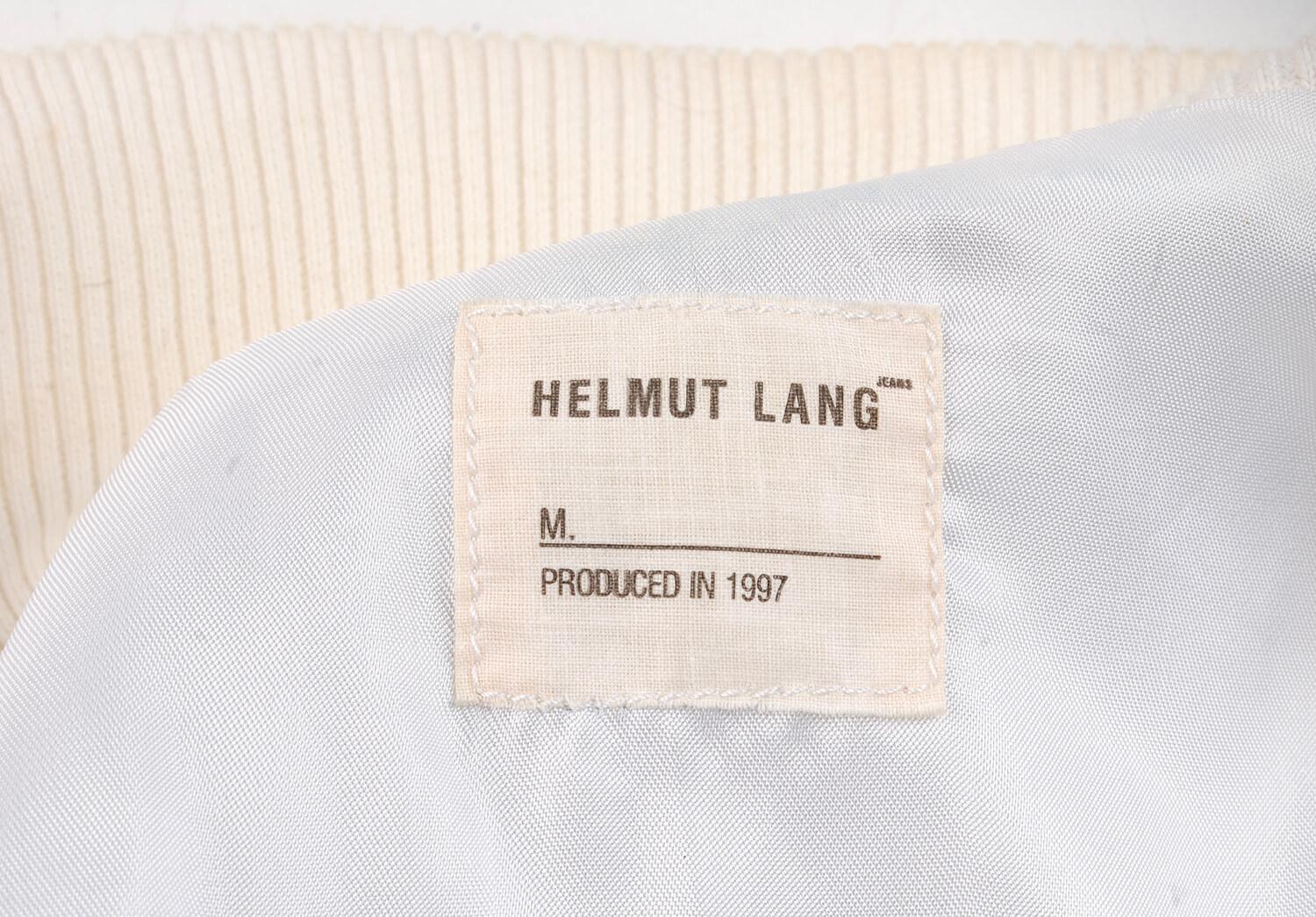 Vintage Helmut Lang Leather Men Bomber Jacket Size 50IT(M) For Sale 3