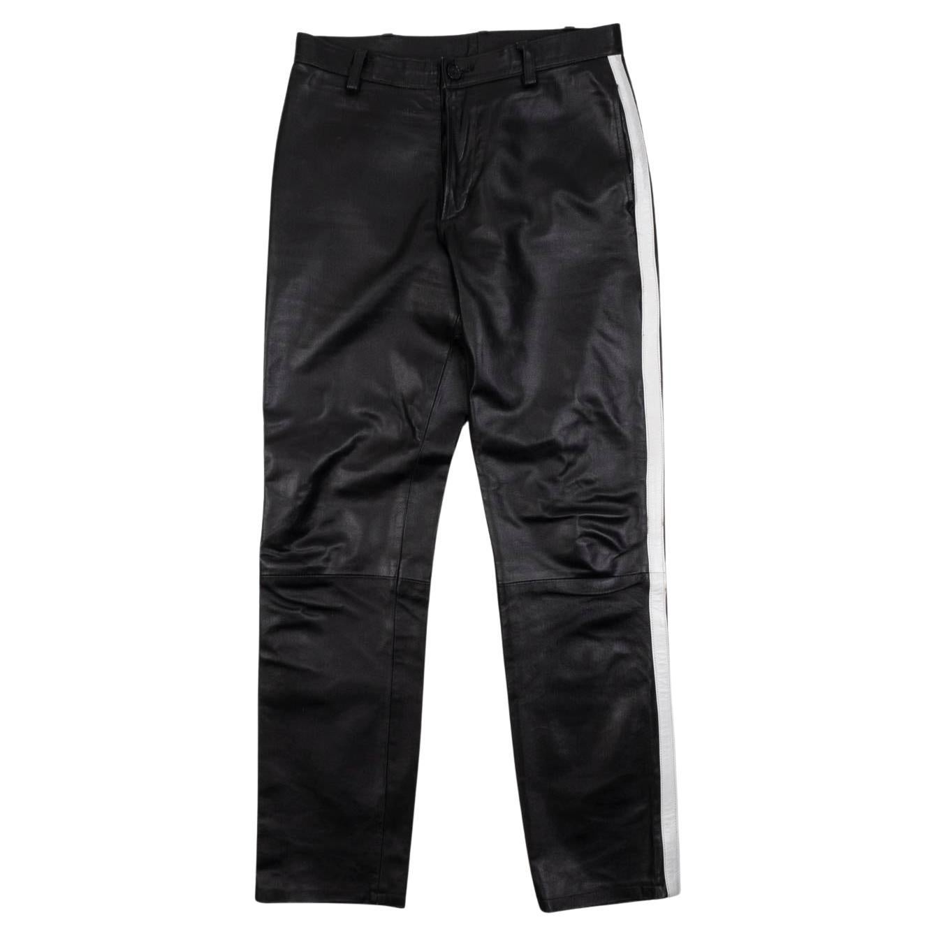 Helmut lang leather leggings sale deals