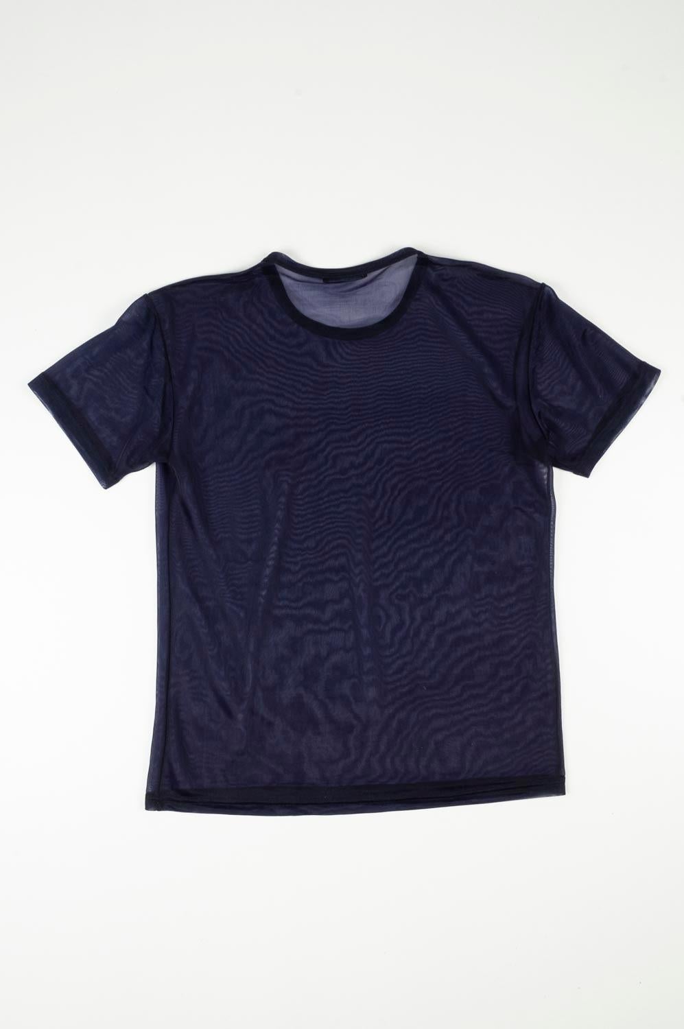Women's or Men's Vintage  Helmut Lang Men T-Shirt Transparent Light Size Fits M For Sale
