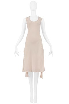 Vintage Helmut Lang Nude Accordion Dress