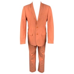 Vintage HELMUT LANG Size 38 Coral Cotton Notch Lapel Suit