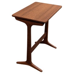 Vieille table d'appoint danoise en teck Heltborg Mobler du milieu du siècle, ""6791"