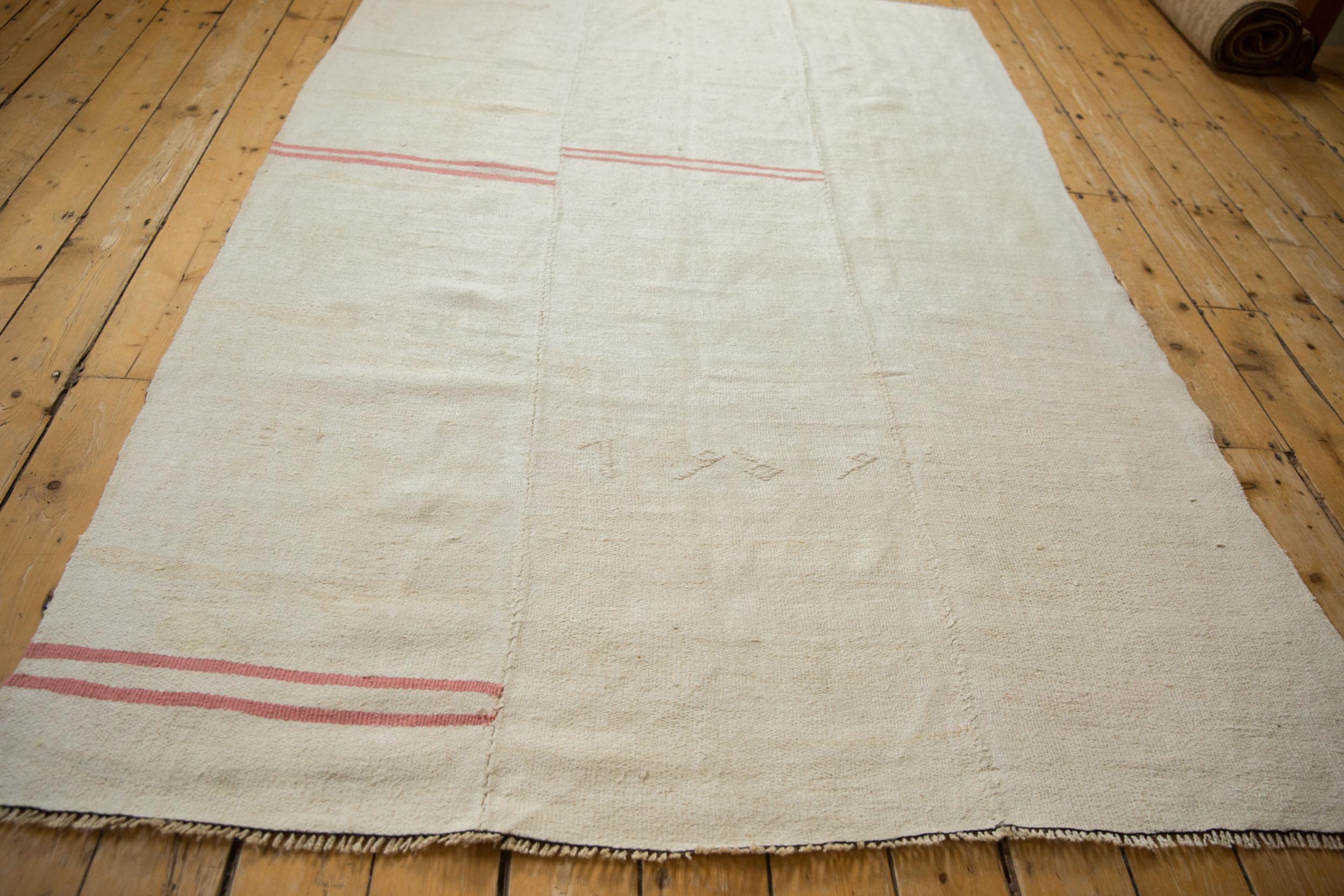 Vintage Hemp Kilim Carpet For Sale 4