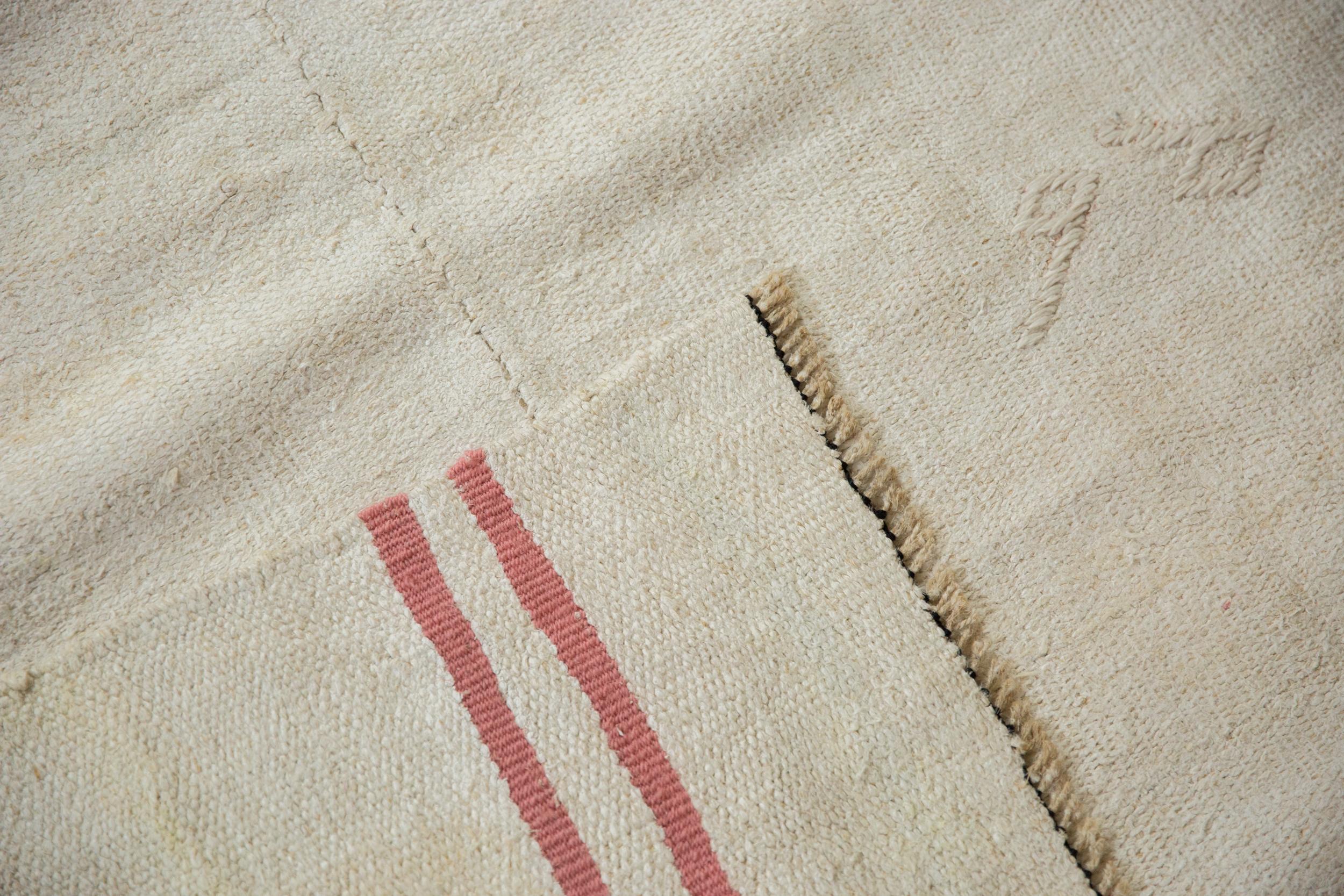 Vintage Hemp Kilim Carpet For Sale 7