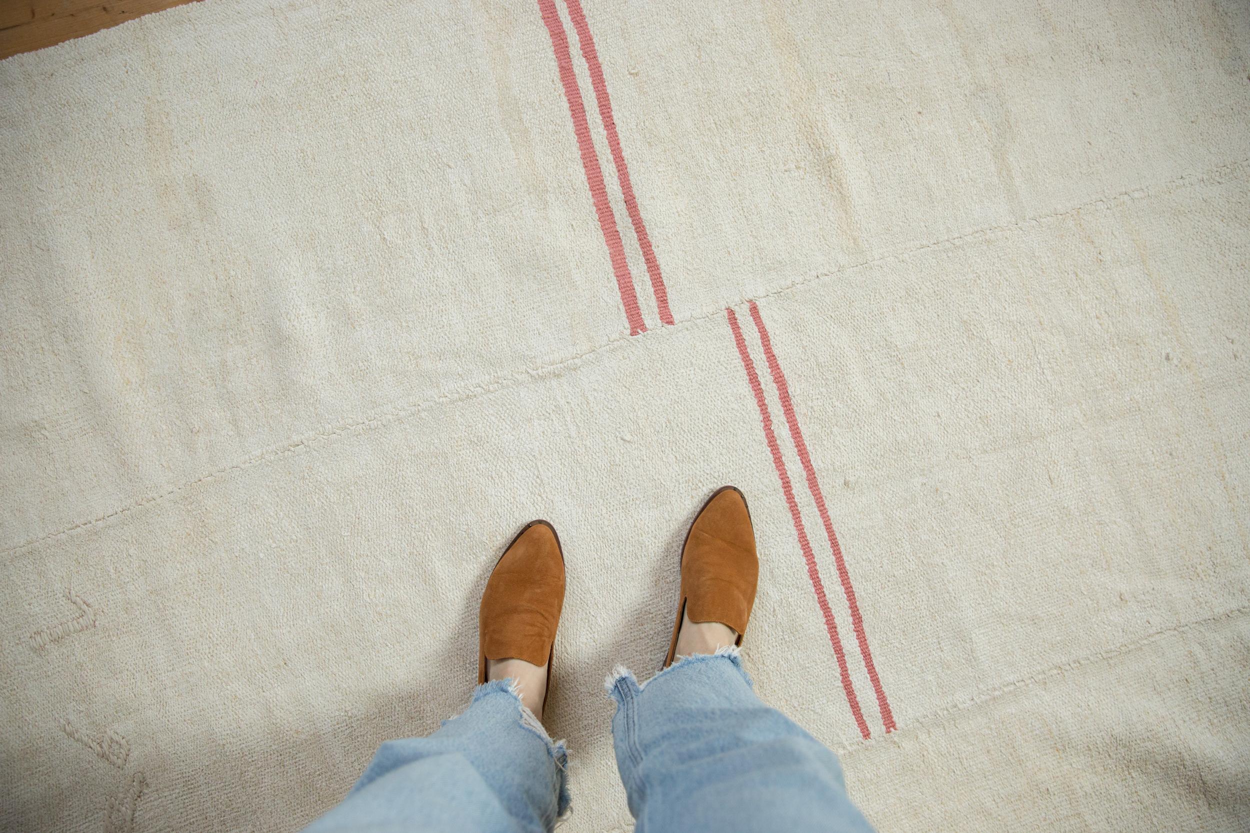 Turkish Vintage Hemp Kilim Carpet For Sale
