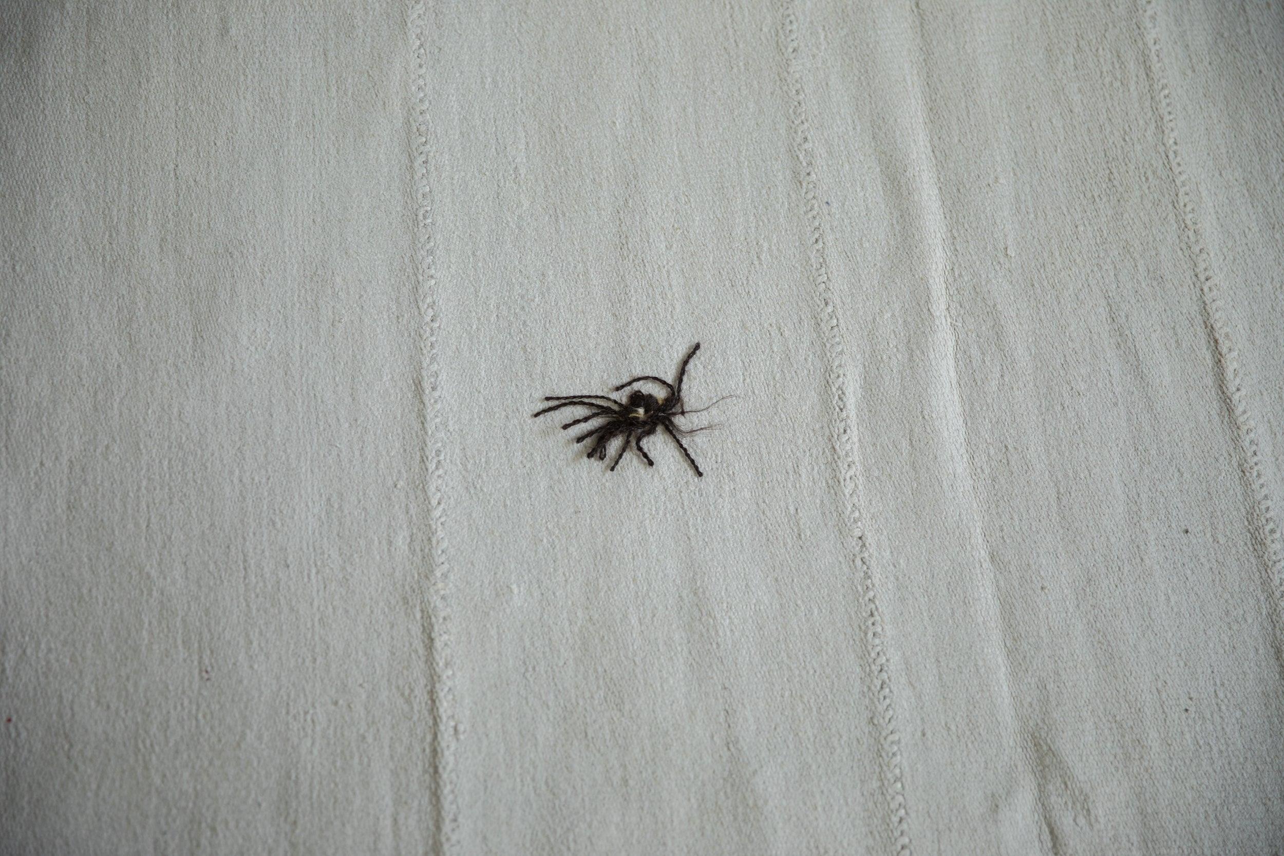 Tappeto quadrato Kilim Hemp Vintage in vendita 3