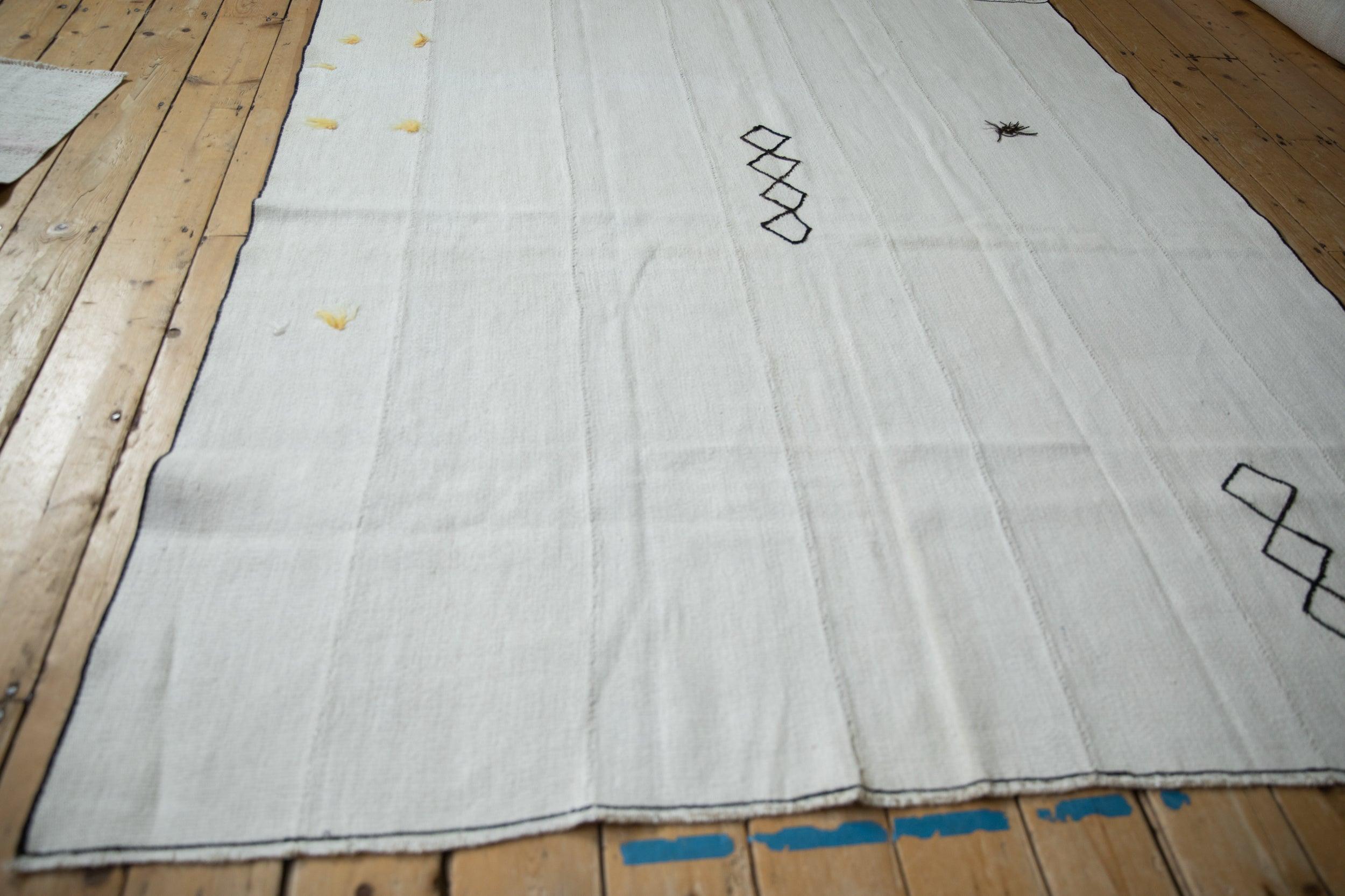 Fine XX secolo Tappeto quadrato Kilim Hemp Vintage in vendita