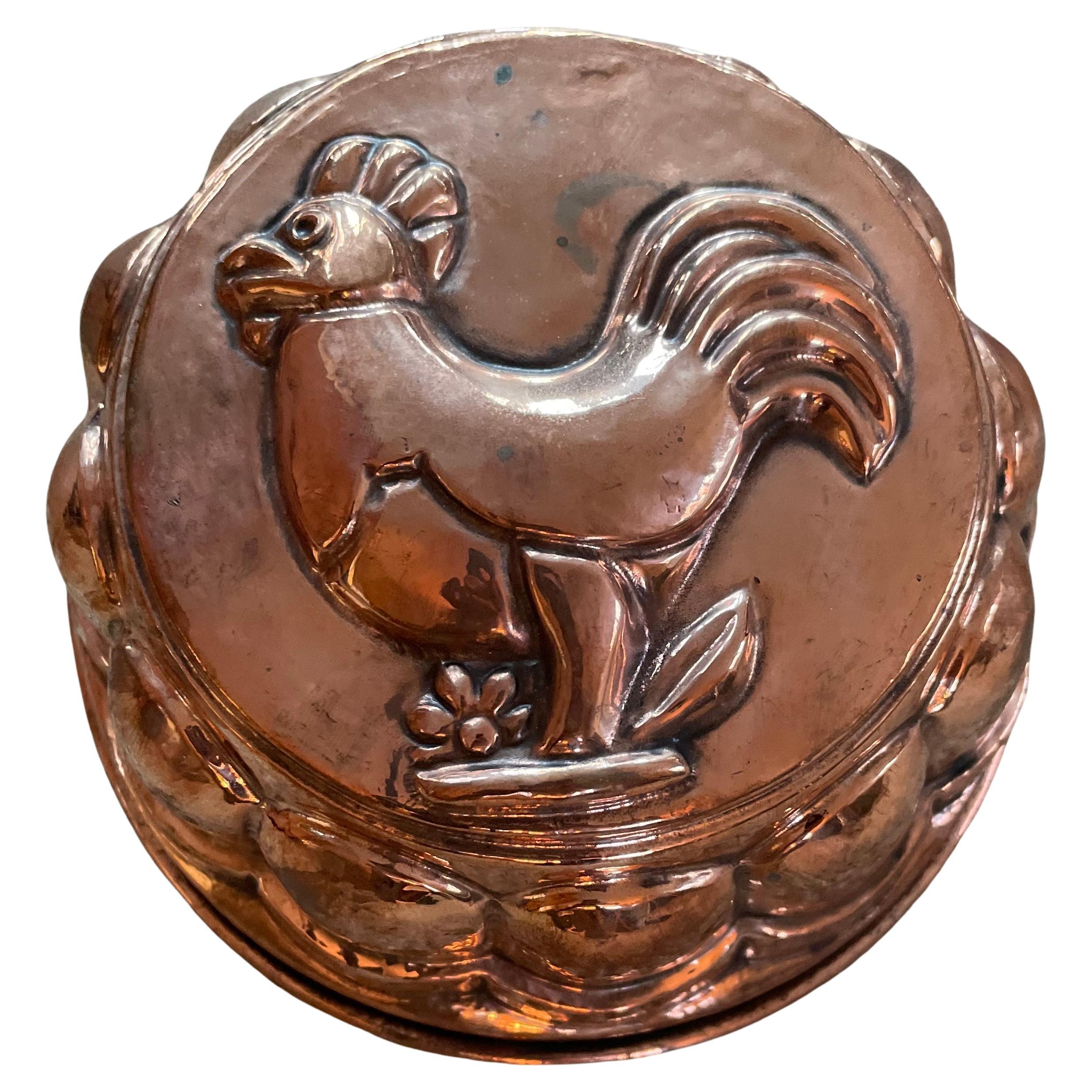Vintage Hen Copper Mould at 1stDibs