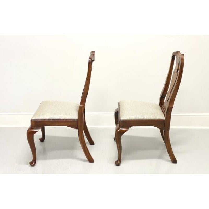 HENKEL HARRIS 110 29 Solid Mahogany Queen Anne Dining Side Chair - Pair A 1