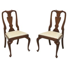 HENKEL HARRIS 110 29 Solid Mahogany Queen Anne Dining Side Chair - Pair C