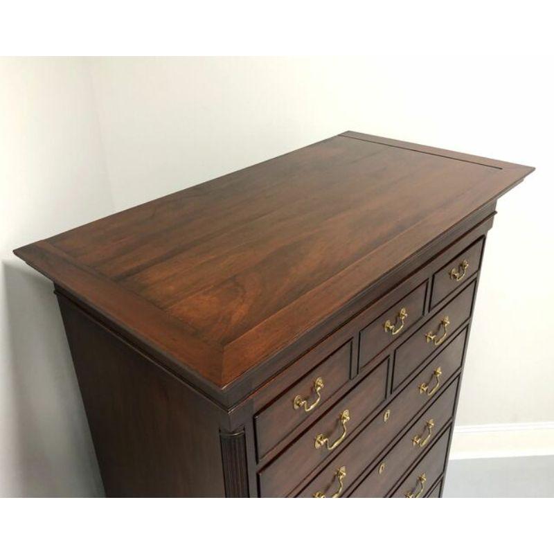 HENKEL HARRIS 175 29 Chippendale Mahogany New Market Chest In Good Condition In Charlotte, NC