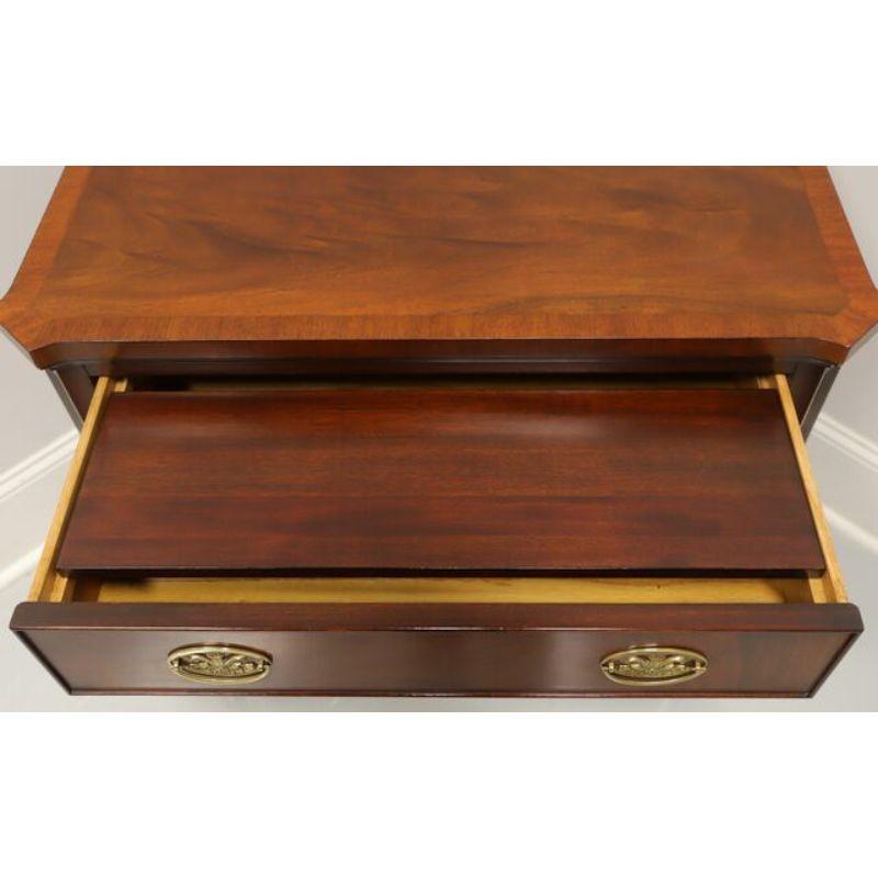 Brass HENKEL HARRIS 198 29 Banded Mahogany Nightstand / Bedside Chest