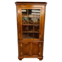 Vintage Henkel Harris Cherry Corner Cabinet
