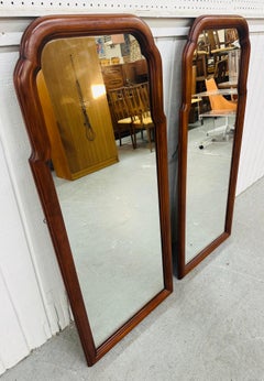 Vintage Henkel Harris Kirsche Holz Spiegel - Satz von 2