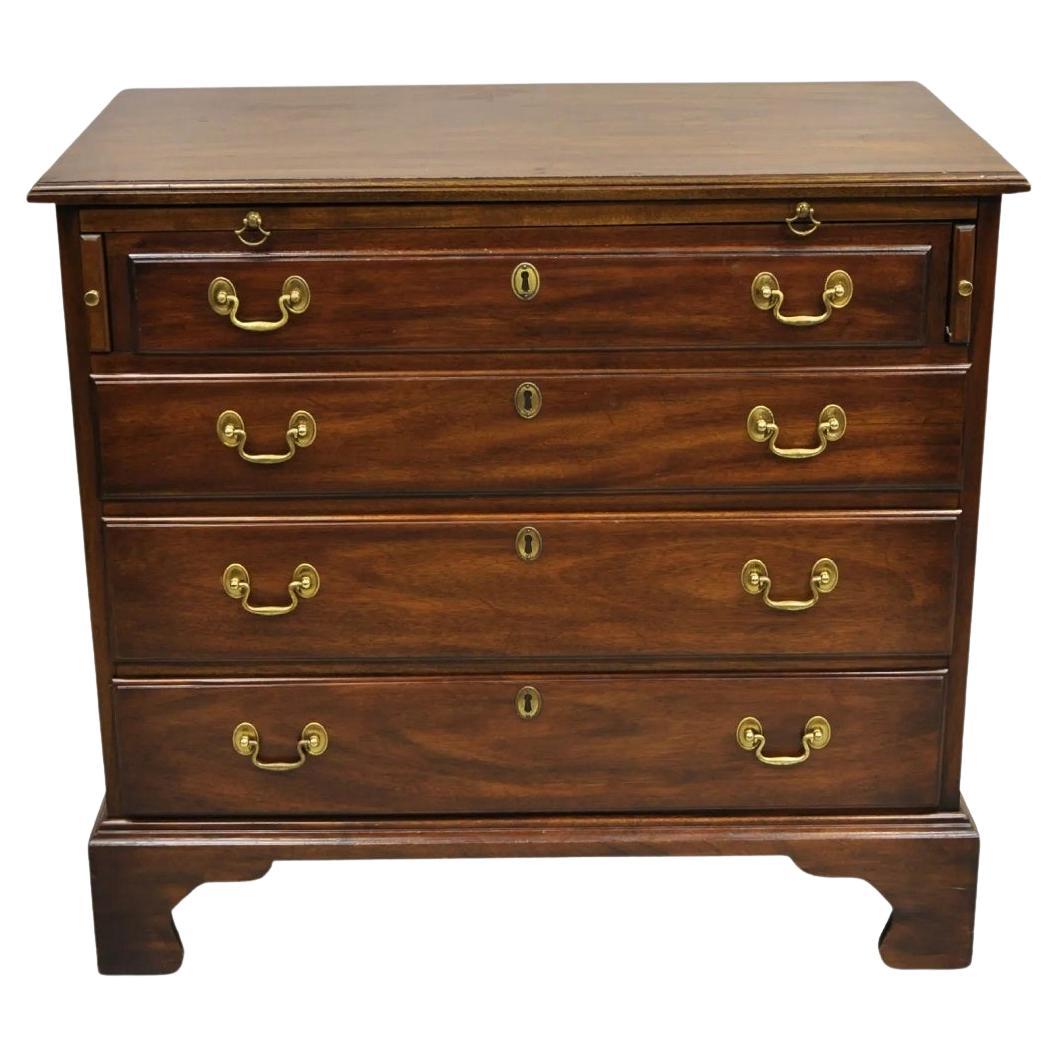 Vintage Henkel Harris Chippendale Style Mahogany 4 Drawer Server Bachelor Chest