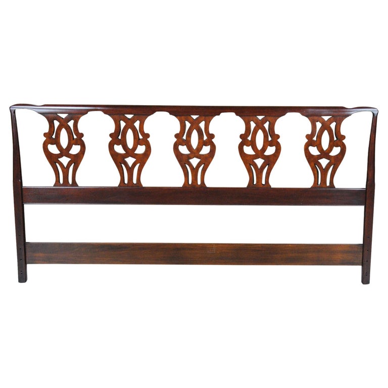 Vintage Henkel Harris King Size Headboard For Sale at 1stDibs