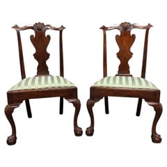 HENKEL HARRIS 102S 29 Chippendale Ball in Claw Dining Side Chairs - Pair A