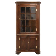 HENKEL HARRIS Style 1114 HL Solid Mahogany Corner Cupboard / Cabinet