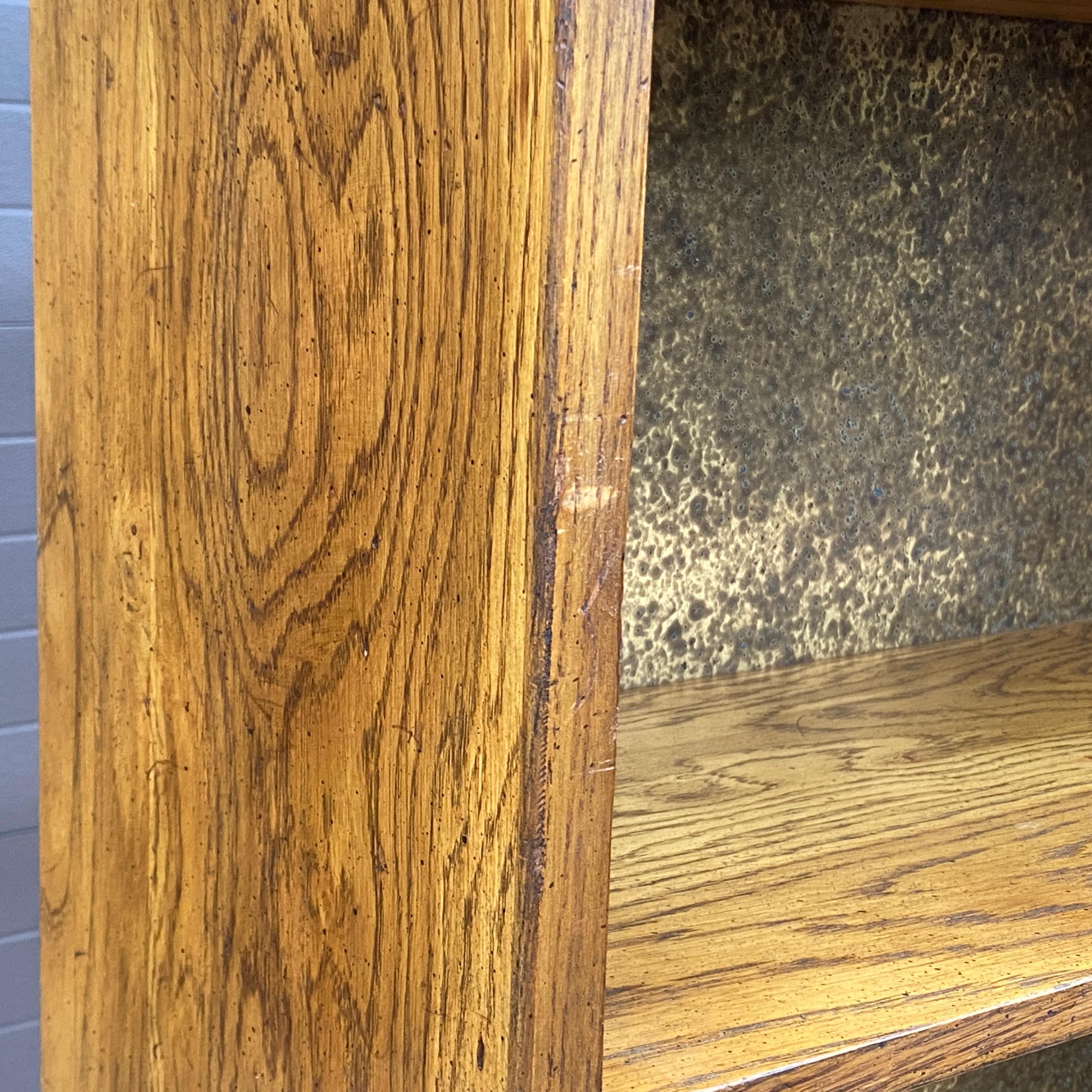 Vintage Henredon Artefacts Campaign Style Bookcase With Lower Cabinet 5