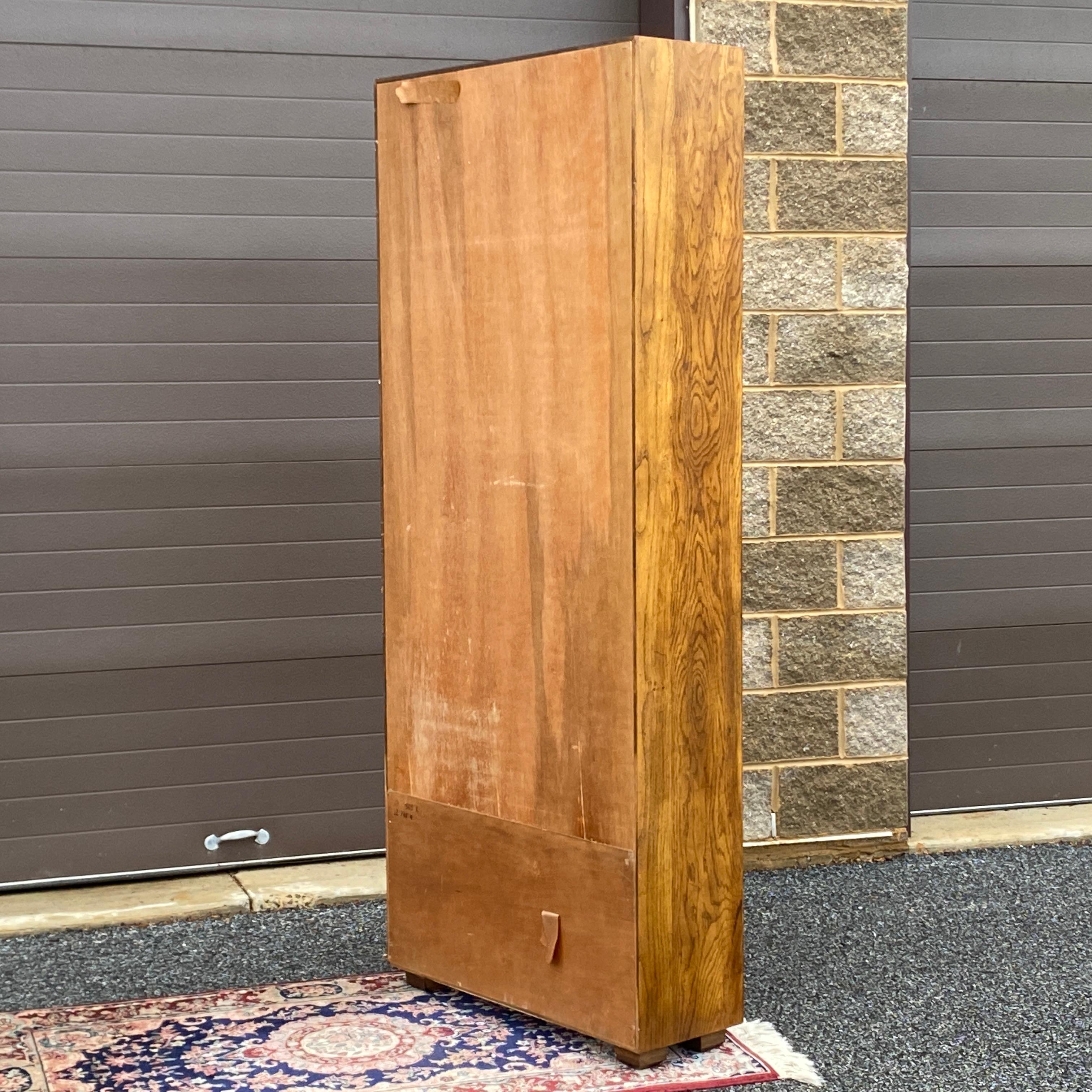 Vintage Henredon Artefacts Campaign Style Bookcase With Lower Cabinet 6