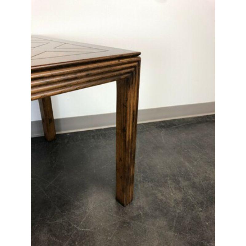 20th Century HENREDON Artefacts Campaign Style Square Accent Table