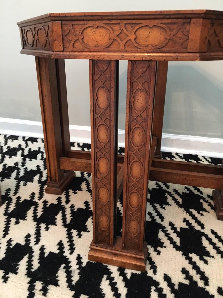 Vintage Henredon Asian Chinoiserie End Tables at 1stDibs