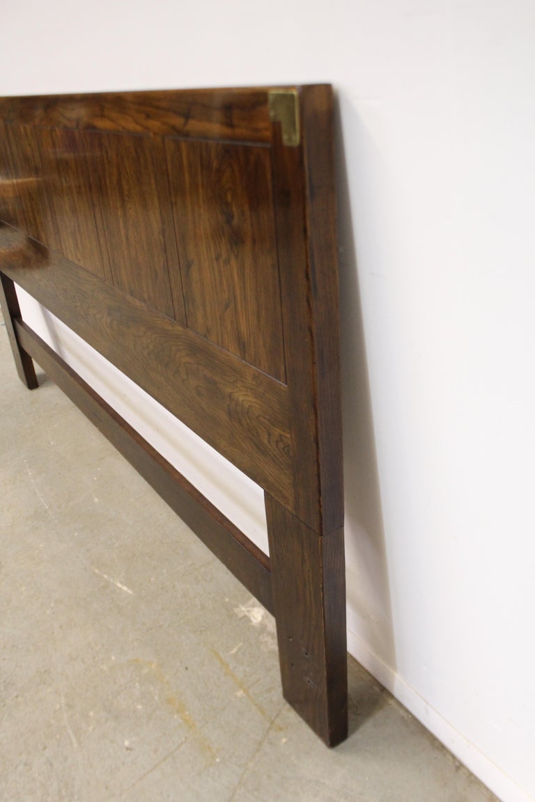 Vintage Henredon Campaign Style King Size Headboard at 1stDibs