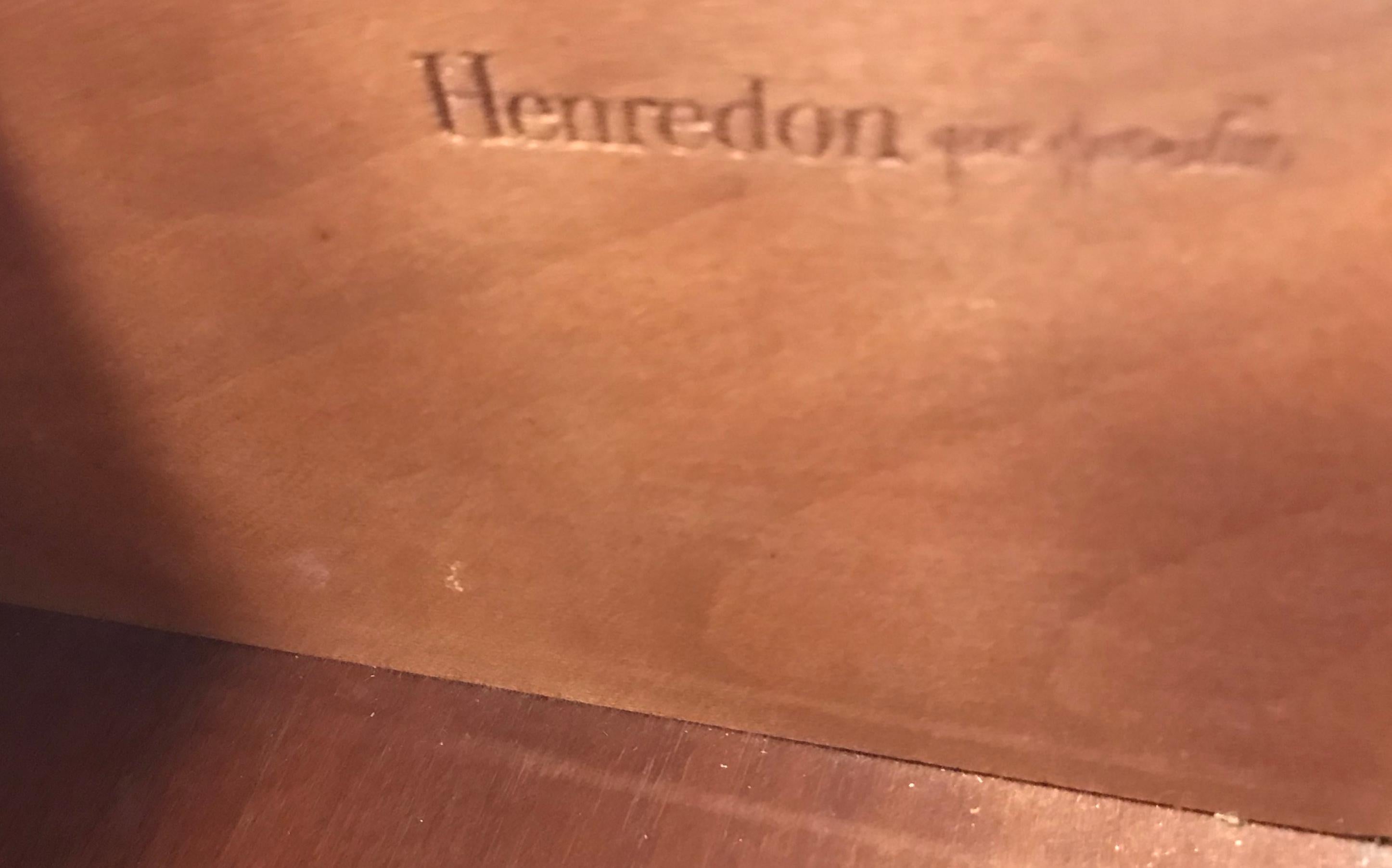 American Vintage Henredon Campaign Style Server Credenza Cabinet