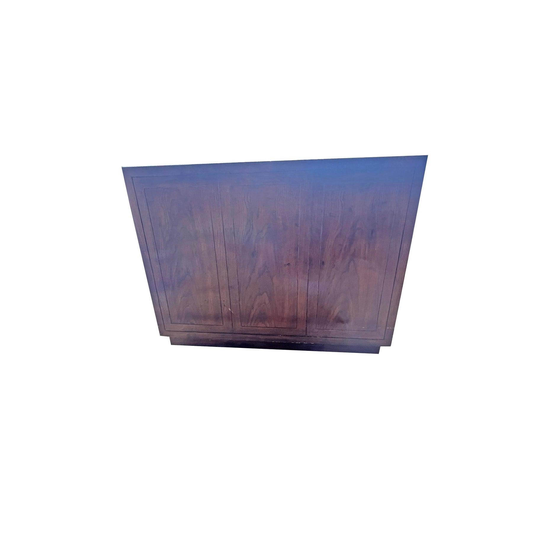 American Vintage Henredon Dry Bar Cabinet in Campaign Style Scene 1 One
