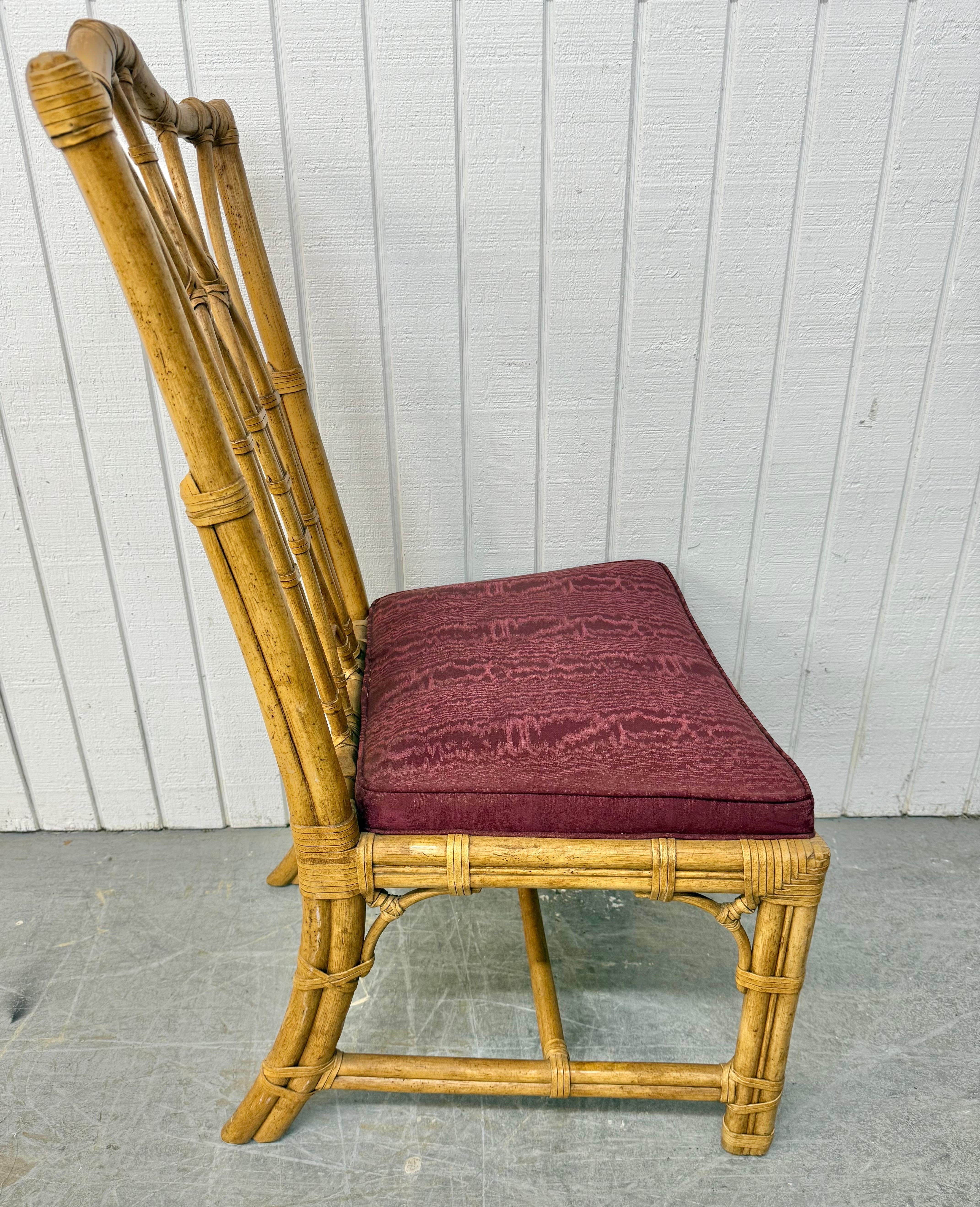 Vintage Henredon Faux Bamboo Esszimmerstühle - Satz von 8 im Angebot 4